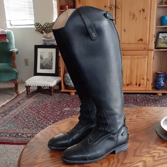 Tredstep Shoes - Da Vinci Tredstep Black Leather Equestrian Riding Boots size 40-MR